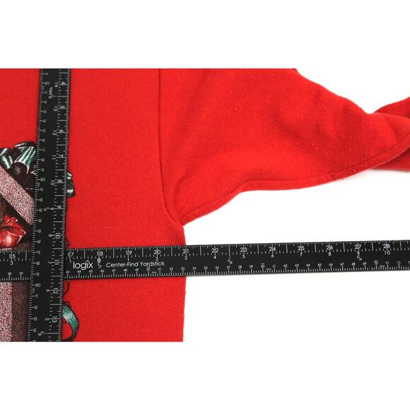 Vintage Puppy Dog Kitten Christmas Sweatshirt Medium - Picture 6 of 7